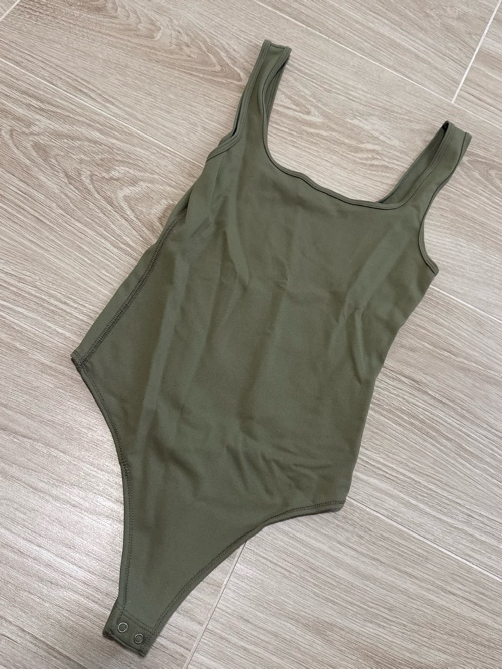 Abercrombie Olive Green Sleeveless Bodysuit